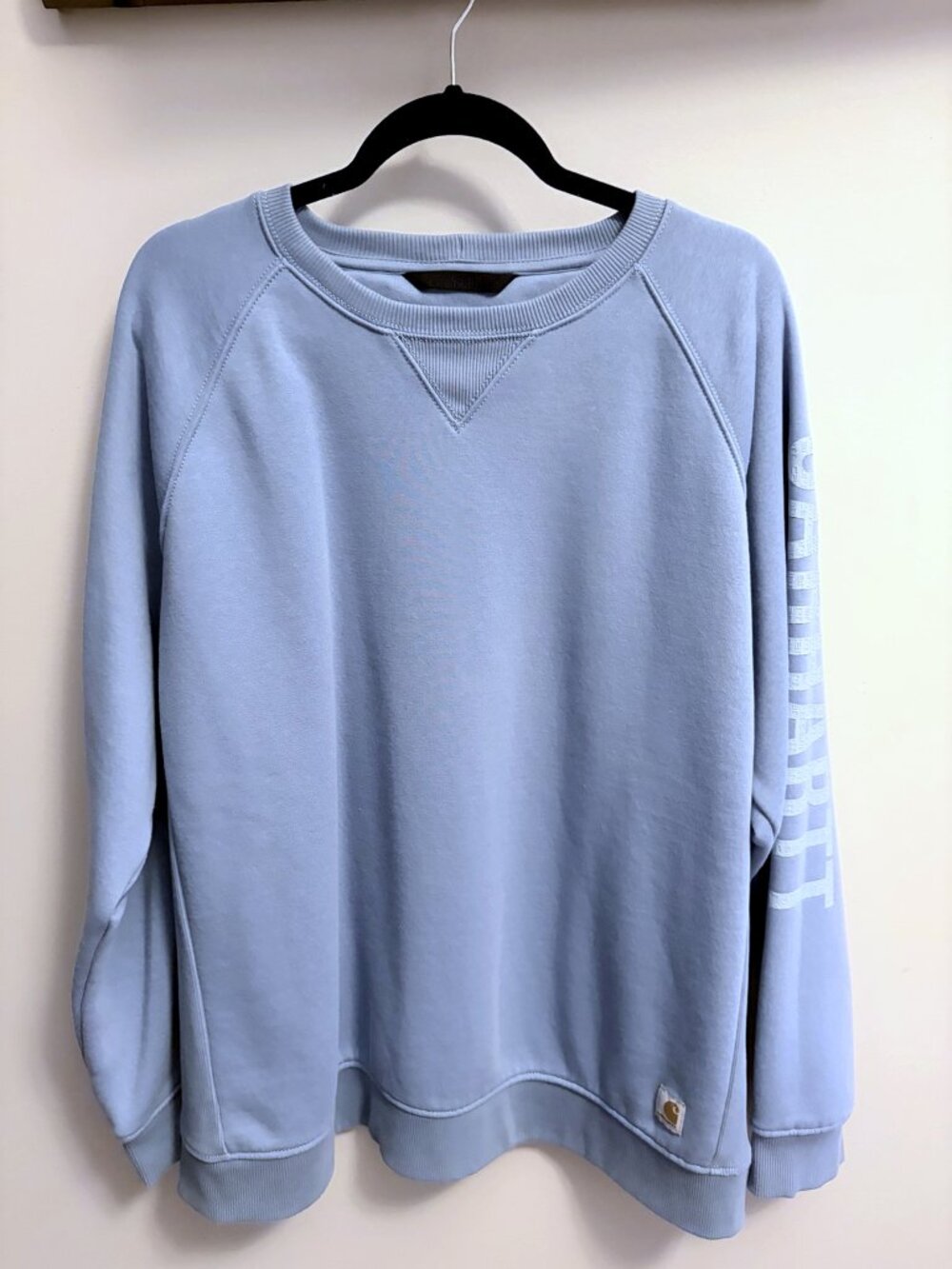 Carhartt Blue Relaxed Fit Crewneck Logo Sleeve Sweatshirt 3X